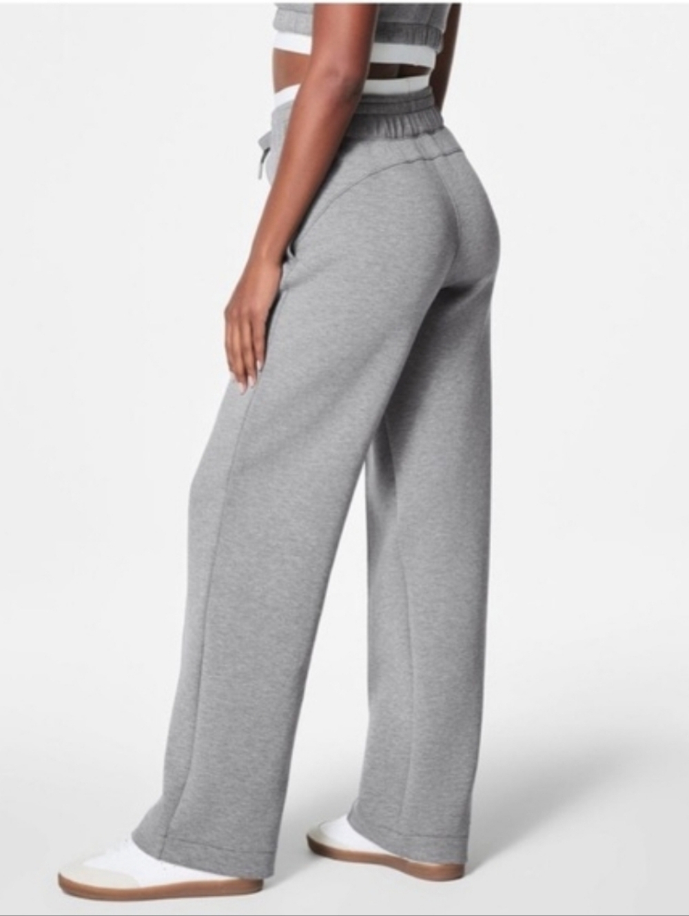 NEW SPANX Air Essentials Double Waistband Track Pants Size Medium Petite - Picture 5 of 10
